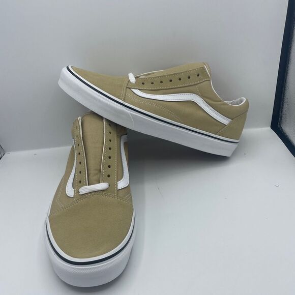 Vans Old Skool Skate Shoes Low Sneakers, TAOS TAUPE, VN0A3WKTYUU Mens - Picture 1 of 5